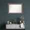 Country Barnwood Non-Beveled Custom Framed Bathroom Vanity Wall Mirror